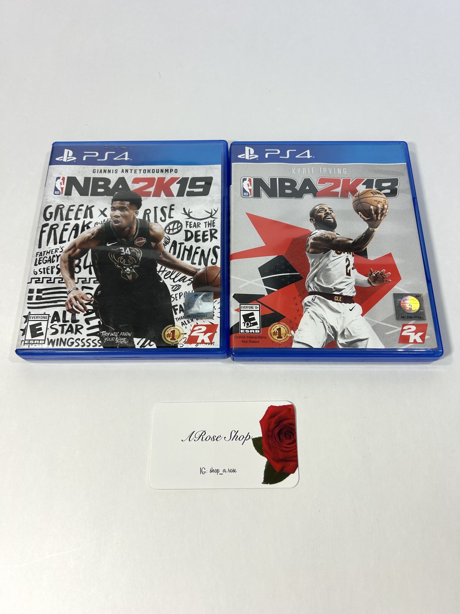 Bundle of 2 Sony Playstation 4 NBA 2K18 & 2K19 Video Games