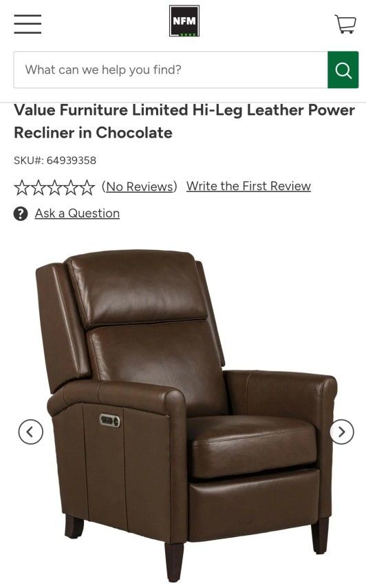 New Hi-leg Leather Power Recliner Sofa