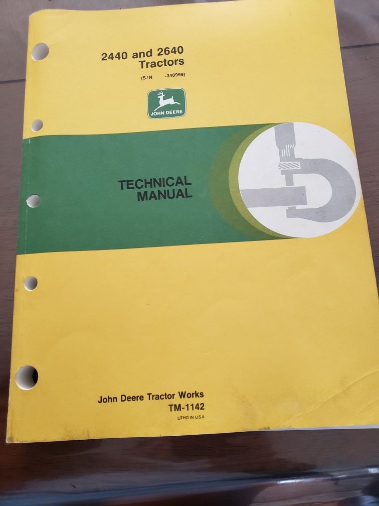 Authentic John Deere manuals