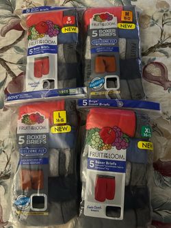 Fruit of the Loom Boys' Boxer Briefs 4-Pack Bundle