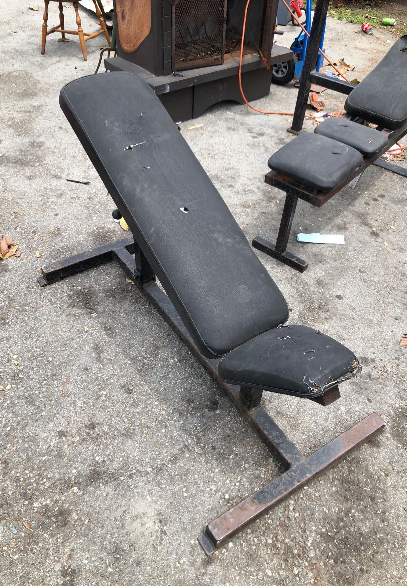 Bench set/ weight holder.