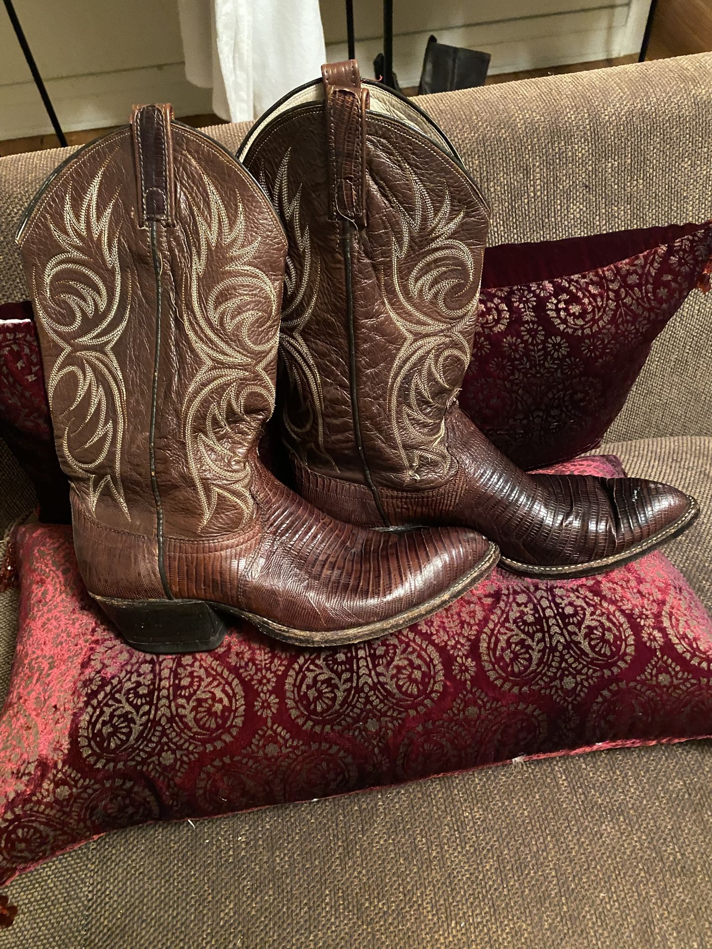 Handsome Dan Post Cowboy Boots M FCC
