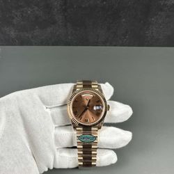 Rose Gold Day Date Rolex Chocolate Dial