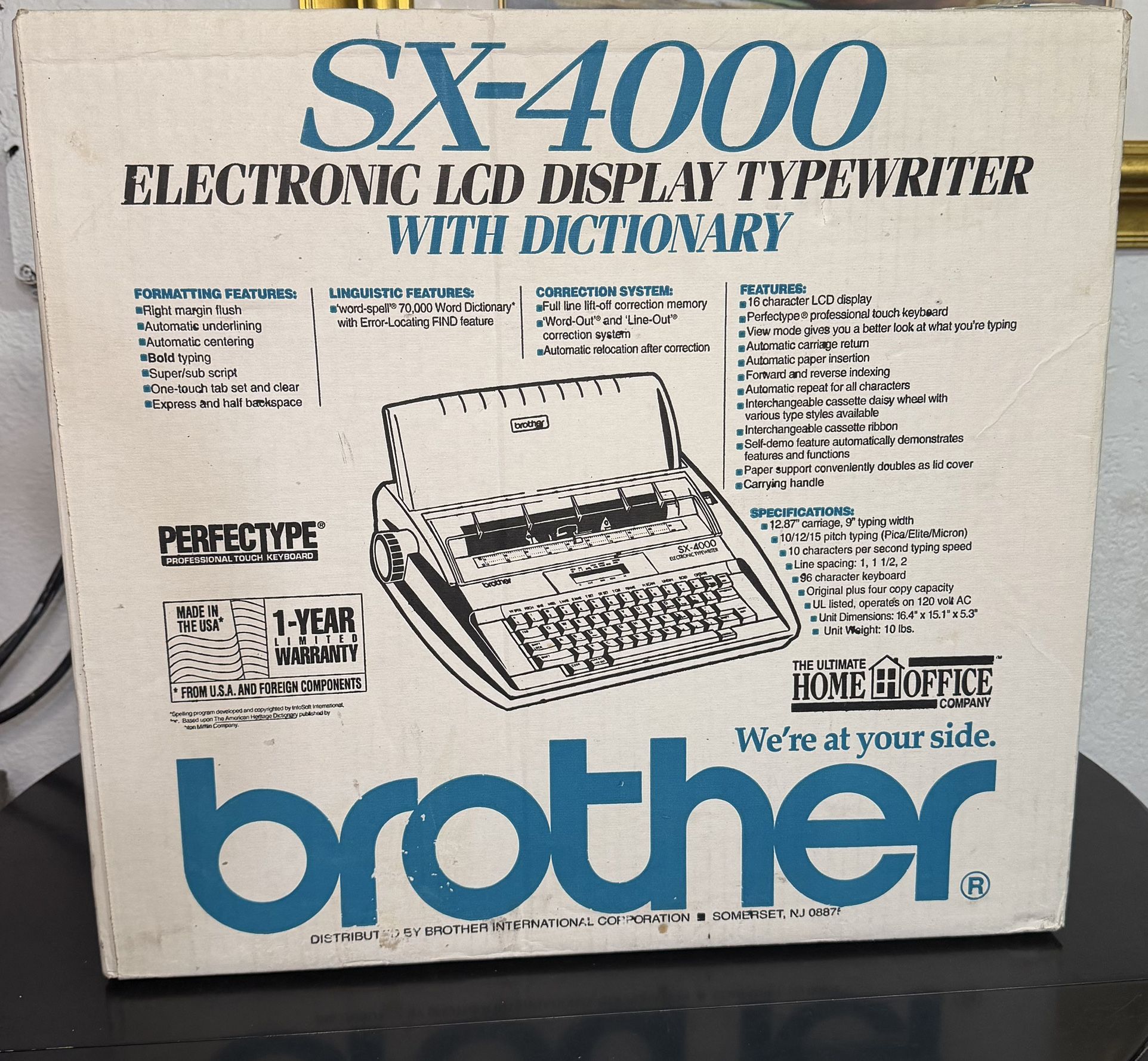 Brother SX-4000 LCD Digital Display Electronic Typewriter Vintage NEW OPEN BOX