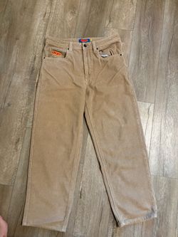 Beige Corduroy Empire Pants