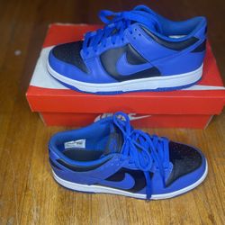 Blue Black And White Dunks
