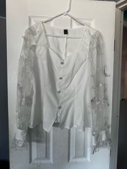 White blouse size XL- L