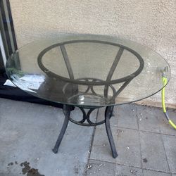Round Glass Table 