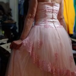 Pretty In Pink Strapless Dress