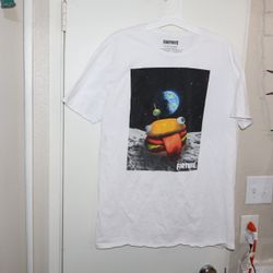 Fortnite Classic White Men's T-Shirt XL Size New Without Tags Washed Once Gaming