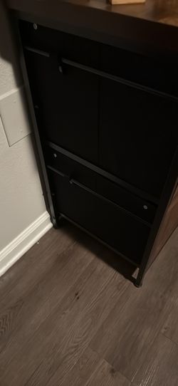 Rustic lateral file cabinet