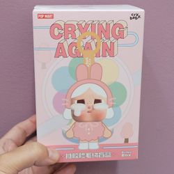 POP MART CRYBABY Crying Again Series-Vinyl Face Plush Blind Box NEW