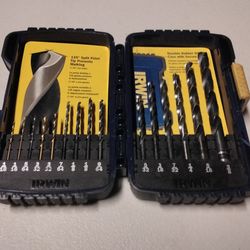 IRWIN DRILL BIT KIT & CAST - $10.00