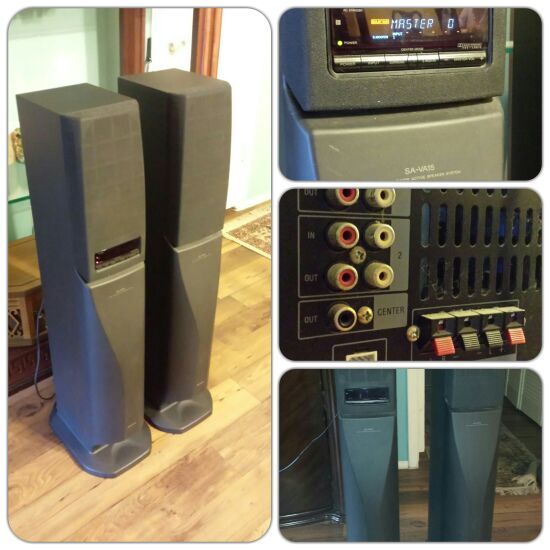 SONY SA-VA15 SPEAKERS WITH AMP ENCLOSED