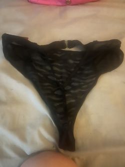 Sexy Little Black Thong Panties