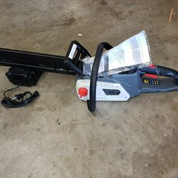 Cordless rechargeable chainsaw 16" blade