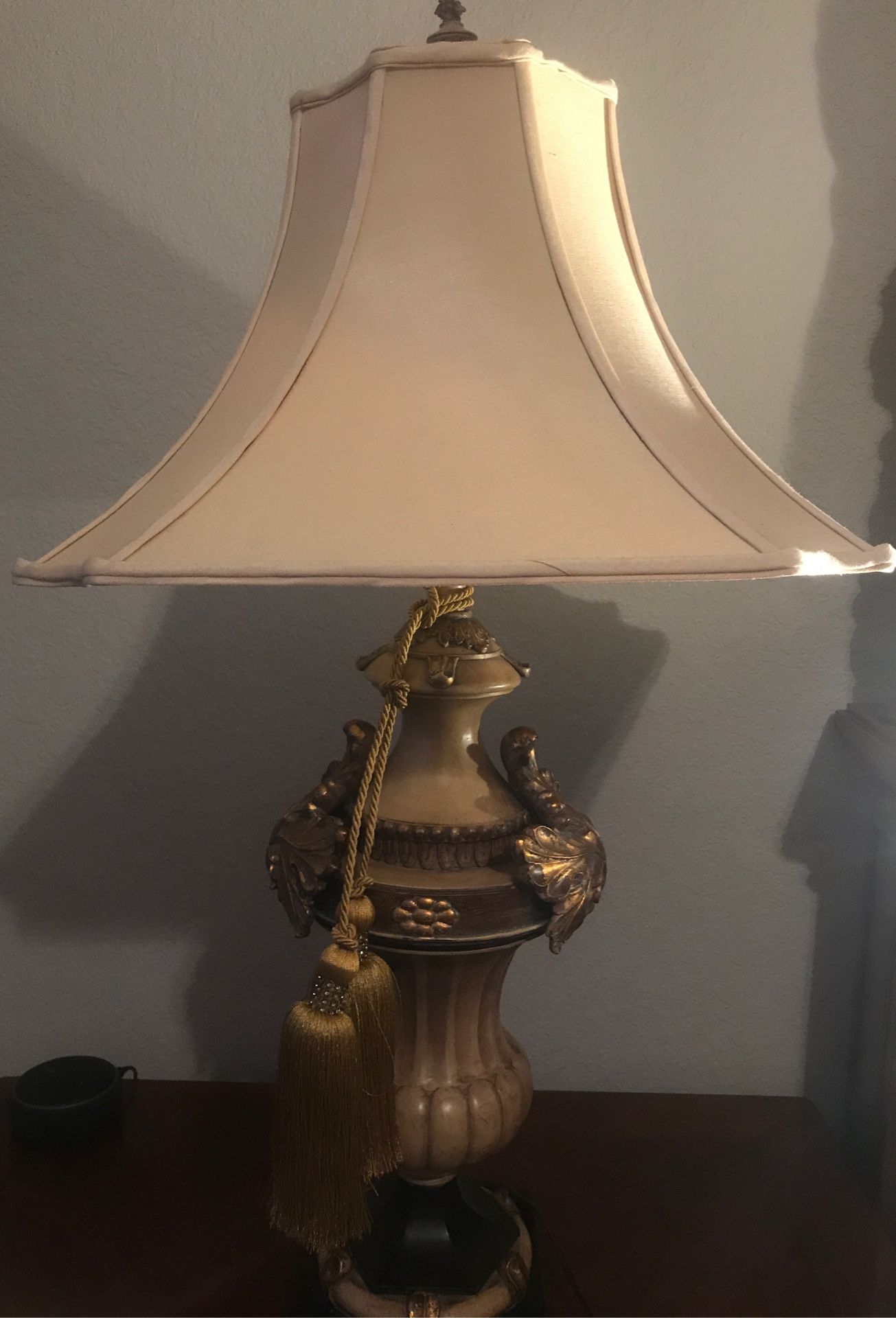 Very very nice lamps two of them. Heavy in great condition