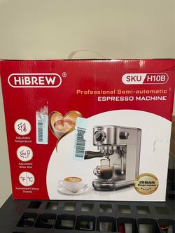 HiBREW ® Adjustable Temperature Adjustable Brew Size Fahrenheit/Celsius Display SKU H10B Professional Semi-automatic ESPRESSO MACHINE