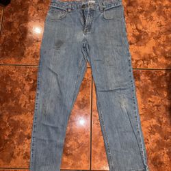 Carhartt Work Pants Jeans With Wear 