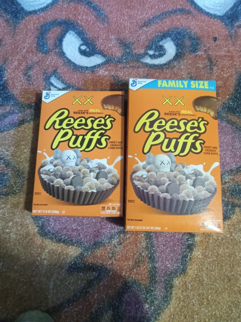 Kaws Reeses Puffs Cereal (Not For Human Consumption)