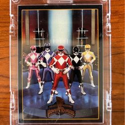 Rare! “Power Ranger’s 2” 1994 Gold Foiled (D-1)Topper Insert. &  (D-2). “The White Ranger-Tommy”NM/M!!!😎