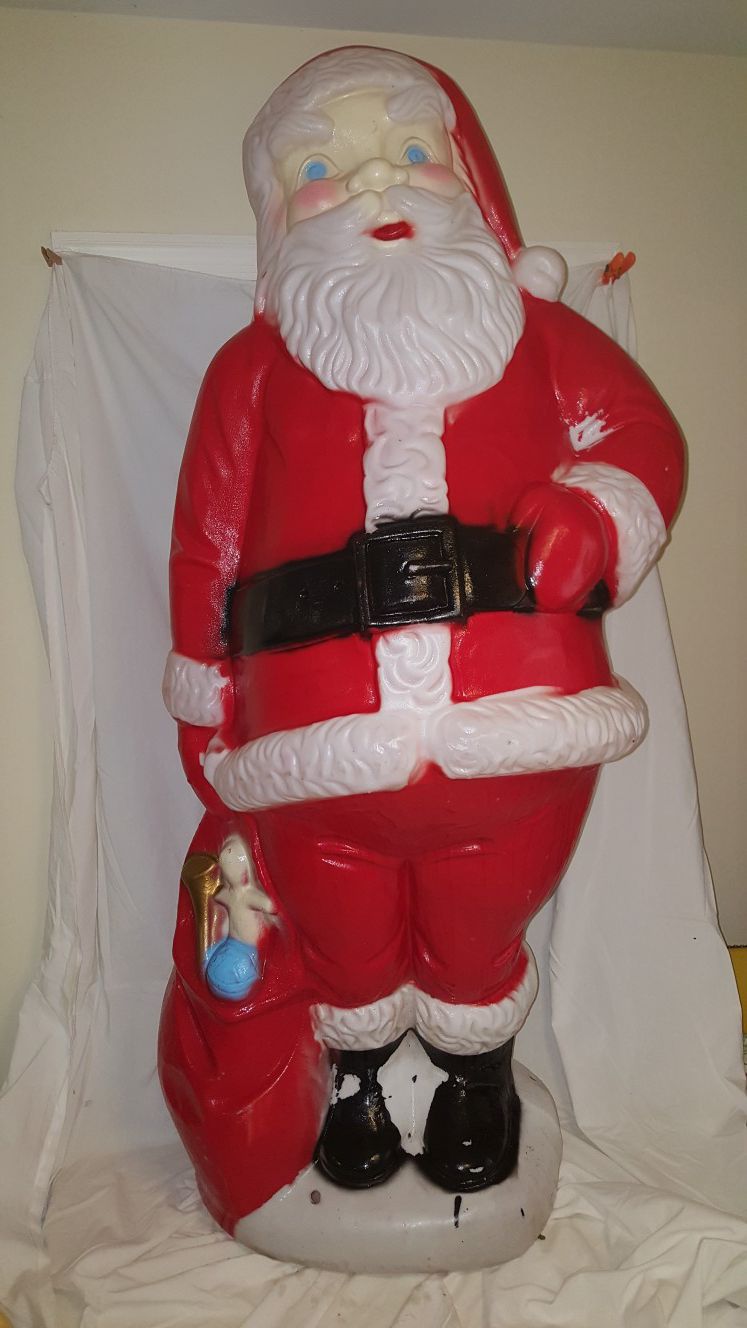 Extra Tall Santa Blow Mold Vintage Large