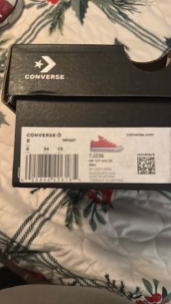 Converse Red Low-Top Sneakers in Box