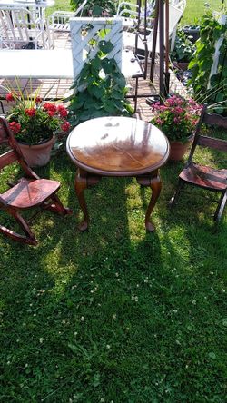 Childs table and chairs