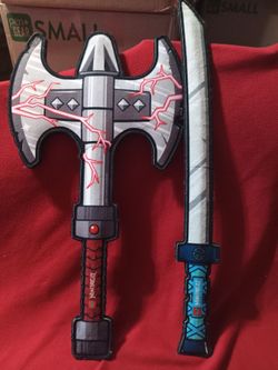 Lego Ninjago foam sword and axe