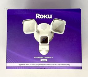 Roku Floodlight With Security Camera SE Wired *BRAND NEW - SEALED*