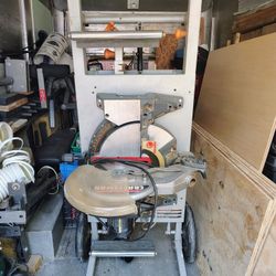 Ridgid miter saw stand and 12 inch Craftsman miter saw