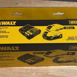 Brand new DEWALT 20V MAX starter kit, still factory sealed.