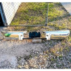 Chrome rear bare bumper shell