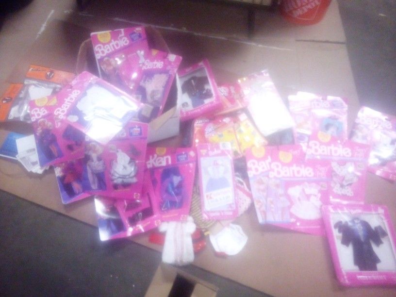 Unopen Barbie And Ken Outfits Whole Lot