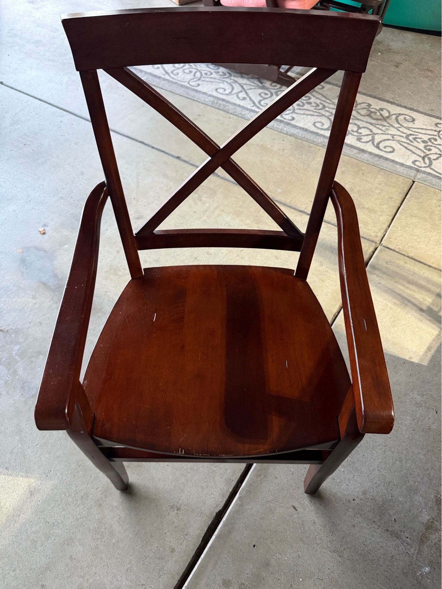 Dinning table 6 chairs . Asking 500 cash. Solid wood