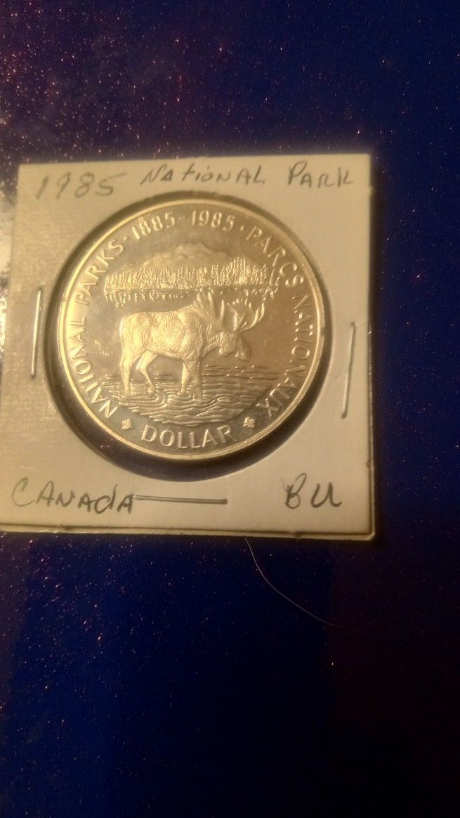 1985 Silver National Parks Canadian Dollar