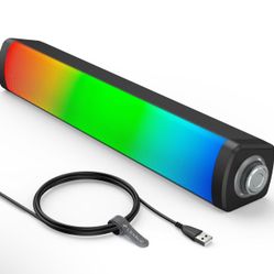 Speakers for Desktop Monitor, PC Speakers with Knob Control, Bluetooth Connect, USB Powered for Computer, PC, Laptop