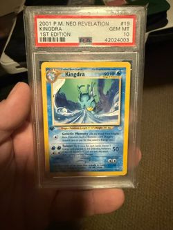 Pokemon 1st Edition Neo Revelation KINGDRA 19/64 PSA 10