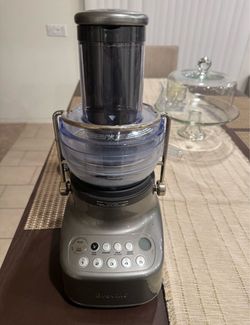Breville Compact Design 3X Bluicer Blender & Juicer (Smoked Hickory)