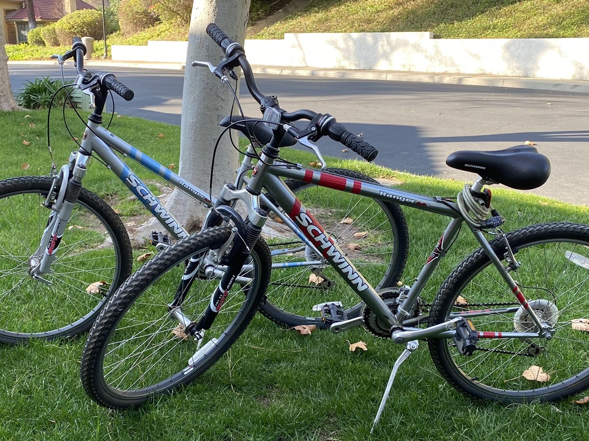 Set of 2 Schwinn 26” Ranger Mountain Bikes Mens & Womens