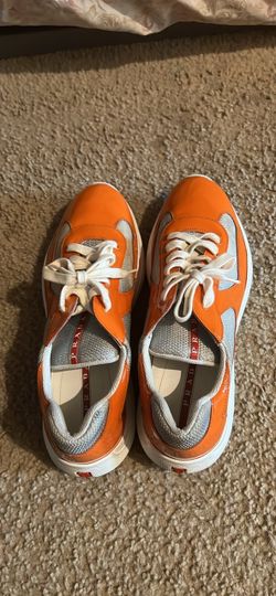 Prada Cups Sneakers Orange
