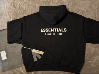 NEW Fear of God Essentials Black Hoodie (Size XS, XL) 100% Authentic✅