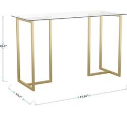 Martha Stuart Glass Desk