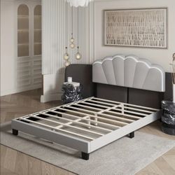 Brand New Queen Bed Frame Cama Queen Nueva en su Caja with LED Light - Stylish &

Modern