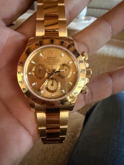 Rolex Pre-Owned Yellow Gold Daytona 116528 Champagne Dial