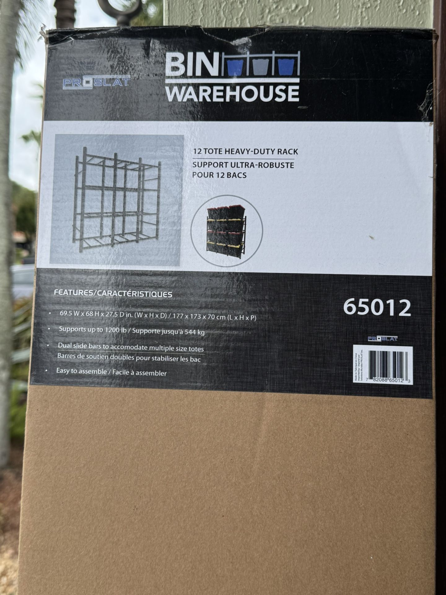 Storage Bin Rack