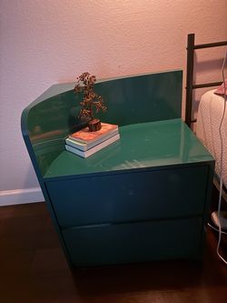 Green nightstands — set of 2