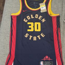 MENS NIKE NBA STEPHEN CURRY CITY EDITION SWINGMAN JERSEY Size Small