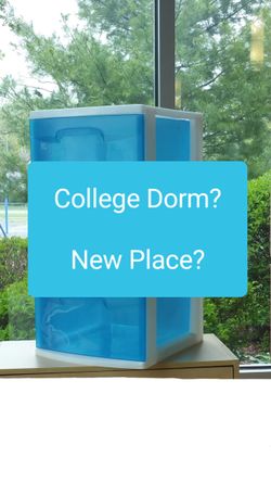 Will separate College Dorm Household Items Laundry Basket Pens Permanent Markers Small Cabinet Desk Table Lamp Kitchen Utensils Dishes Shower Curtain 