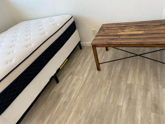 Mattress and table